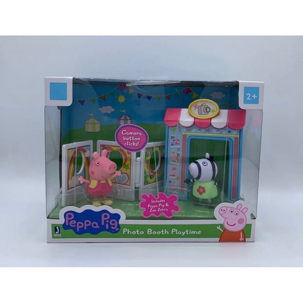 NEW Peppa Pig Zoe Zebra Photo Booth Playtime PlaySet Kids Toys Girls Boys Unisex